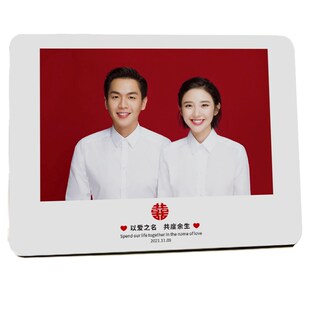 洗照片相成相框结婚登记证照片摆台证件照婚纱照喜做水晶字框定制