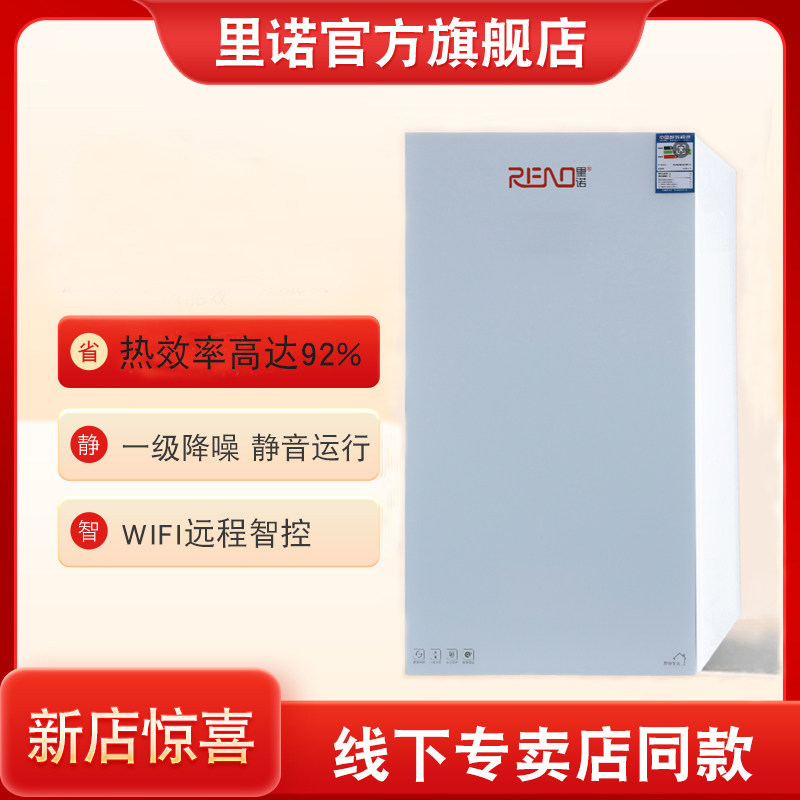 里诺燃气壁挂炉采暖热水两用天然气家用地暖锅炉恒温取暖壁炉