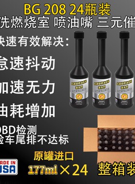 BG208铂金版高级燃油系统清洗剂整箱装24瓶（单瓶177毫升）