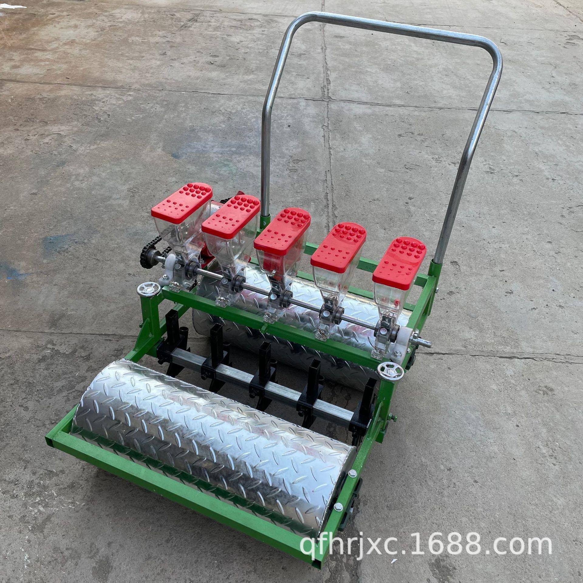 手推多行免间苗白菜播种机药材种子精播机2-8行颗粒种子播种机