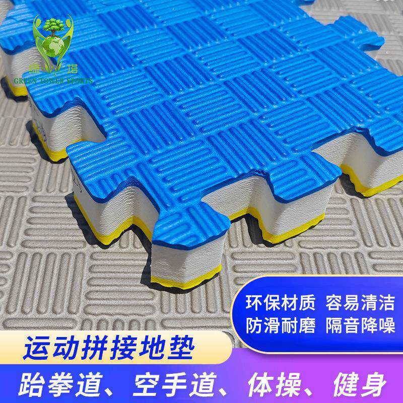 厂家摔跤武术垫直供跆拳道垫子五道纹健身垫EVA运动地垫