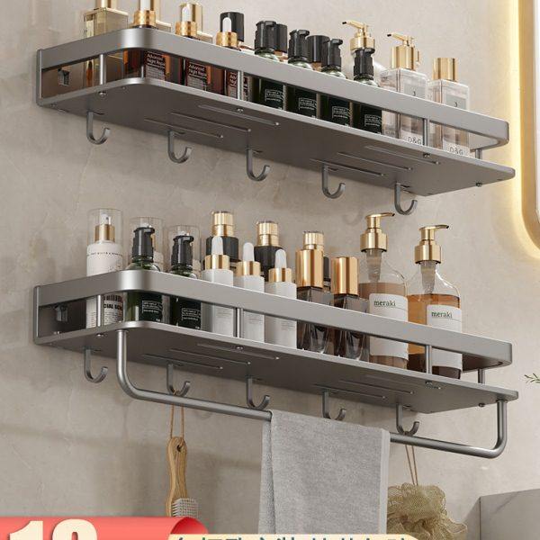 卫生间置物架厕所浴室洗澡间洗手洗漱台免打孔壁挂式墙上收纳架子,家庭/个人清洁工具,浴室角架/置物架,淘宝优惠券,粉丝福利购,淘宝优惠卷
