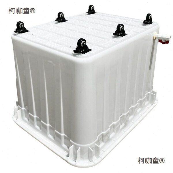 排水口带带带孔水产桶养殖周转箱特大号轮子养龟水箱带鱼轱麦太保