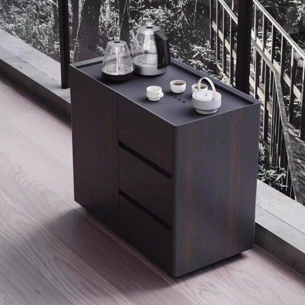 意式极简可移动茶台茶水柜家用客厅沙发侧边茶桌烧水壶一体泡茶台,商业/办公家具,办公茶水柜,淘宝优惠券,粉丝福利购,淘宝优惠卷