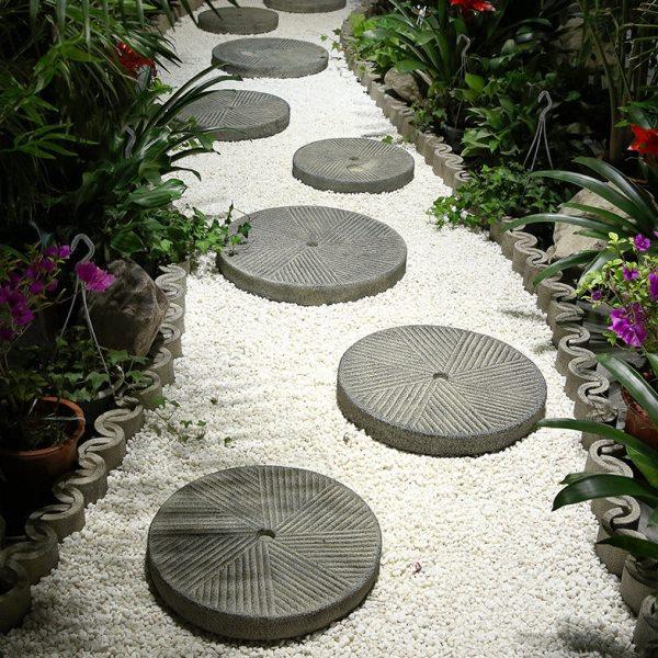 创意花园汀步石室外庭院草坪露台防滑脚踏石户外园林仿石磨铺路石,家居饰品,户外/庭院摆件,淘宝优惠券,粉丝福利购,淘宝优惠卷