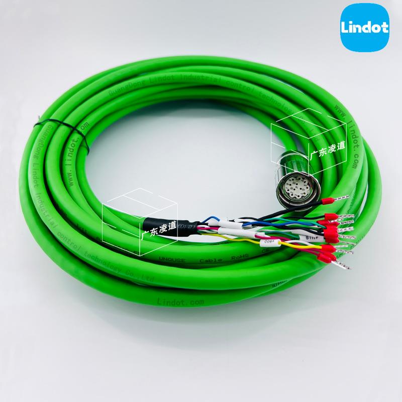 兼容堡盟BaumerMHGE400防爆编码器线M23航插12针-逆时针