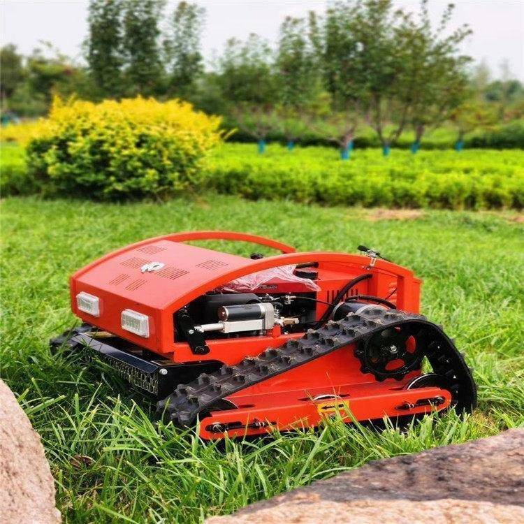 遥控式除草机四驱田园管理割草机器人履带式远距离遥控割草机