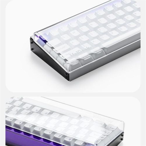 MADE68键盘防尘罩专用亚克力透明一体热弯壳子保护盖键帽空气罩