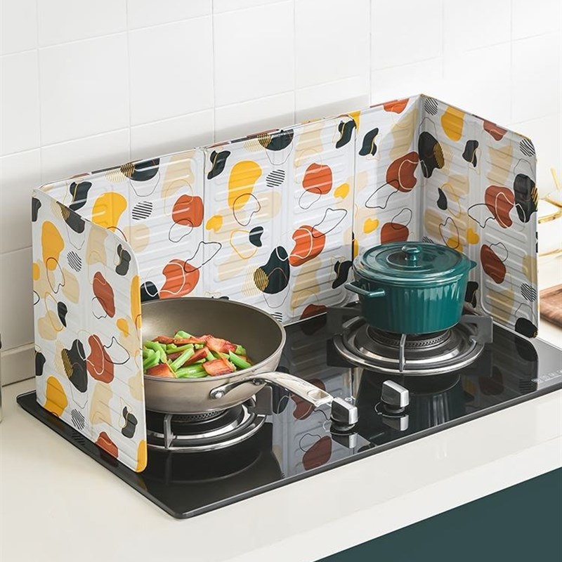 厨房炒菜防油溅挡板灶台防油隔板防溅油挡油板隔热油烟机家用板子