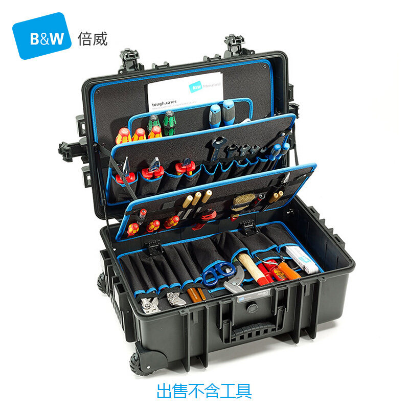 德国倍威JUMBO6700五金工具箱工业维修多功能拉杆箱收纳117.19/P