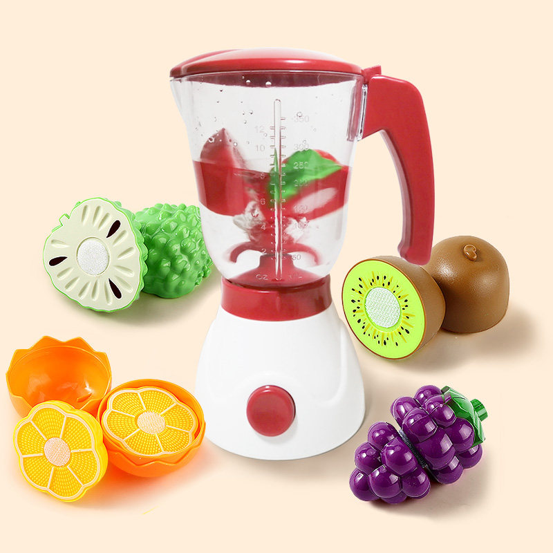 儿童仿真榨汁机玩具炸果汁机水果豆浆破壁料理机幼儿园厨房过家家