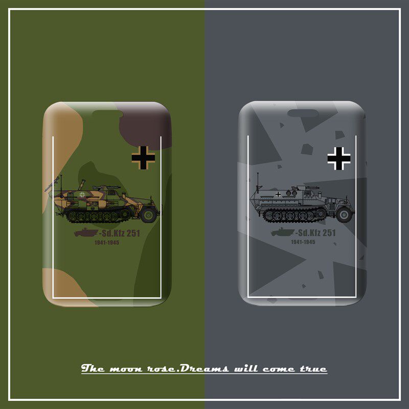【满月杂货铺】文创德军Sd.Kfz.251半履带装甲车卡套学生用饭卡硬