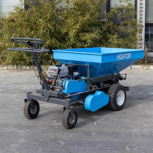 多功能自走式撒肥机草坪养护工具燃油式撒肥一体机出口欧洲