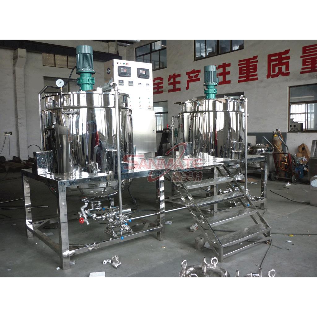 内外循环蒸汽加热搅拌机1000L蒸汽加热(组合式)反应搅拌罐
