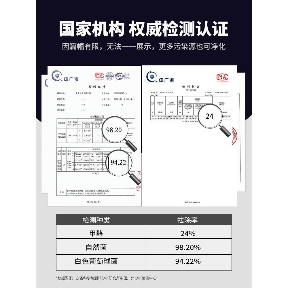 负离子空气净化器用家小型除除甲醛室内烟味卫生间88103异臭宠味