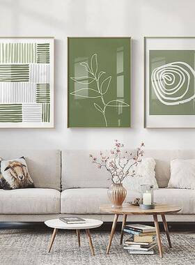 北欧风约装饰画客厅装饰JSS-8002简现代简约壁画抽线条艺术象挂画