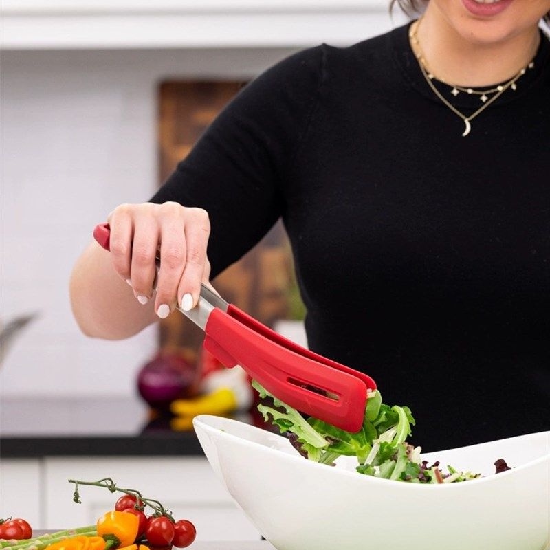 加拿大zuutii不锈钢耐高温食物夹厨房烧烤烤肉夹子食品夹煎牛排夹