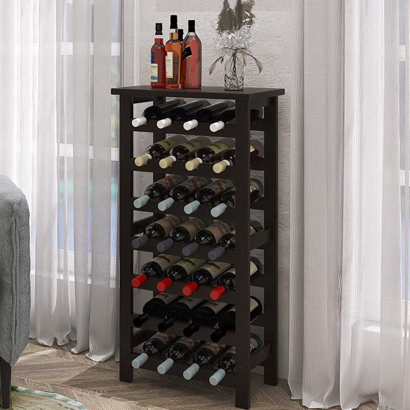 客厅竹木简约木质家用红酒架酒柜展示架子酒瓶架葡萄酒架酒吧餐厅