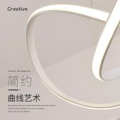 北欧餐厅吊灯707现吊代约厂创意餐饭桌卧室高级感线灯中山灯具直