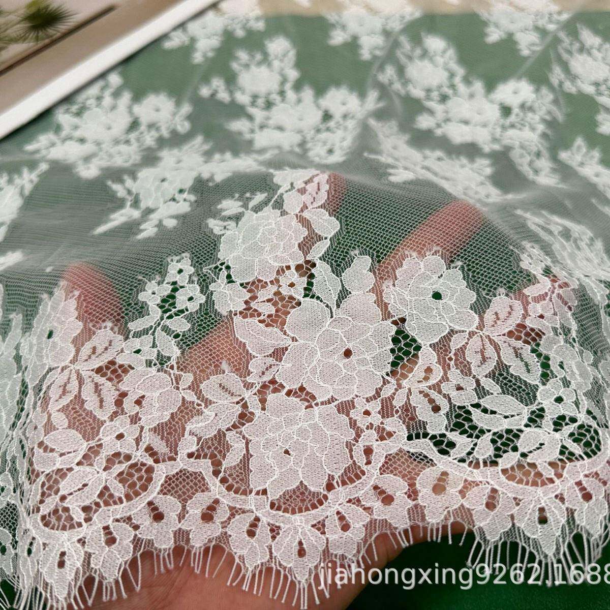 丝新款现货锦棉蕾大花服边纱礼花边裙婚子礼服蕾丝花J155边辅料花