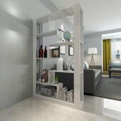 现代约玄关柜北隔欧门厅柜创餐意双面屏简风断柜子客厅置物973架