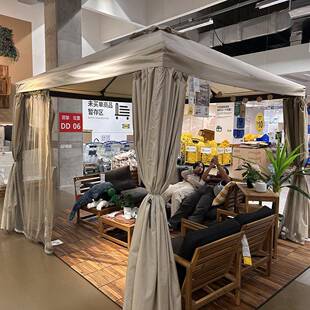 帐篷蚊帐户亭防凉蚊网C环扣阳台庭院烧烤遮阳棚挂外帘拉加厚棚工