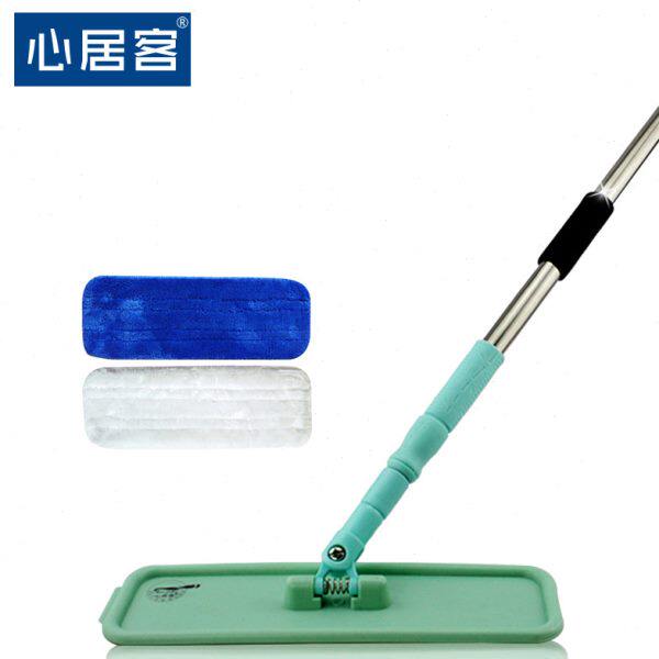 心居客平板拖把木地板磁化静电拖布打蜡尘推干湿两用加大版2片布