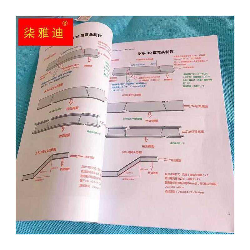 桥。架一点通彩色电工制作与计算书弯头电缆金属制z作公式图n文