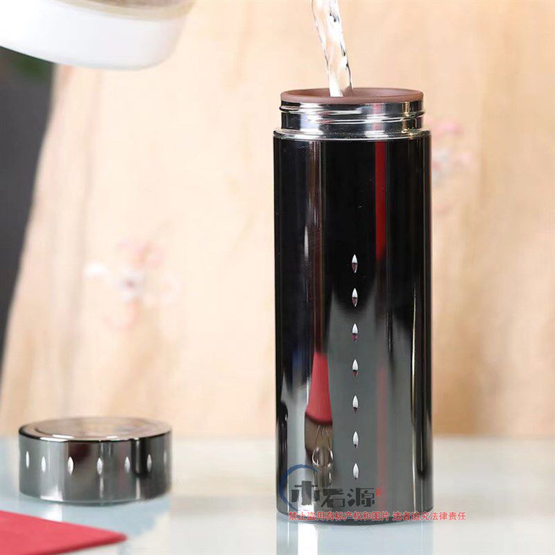 正宗木鱼石热胆杯子高级时尚水杯茶筒密封便携直杯隔内杯非紫砂