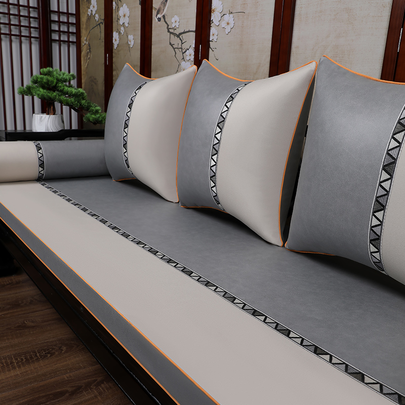 红木沙发垫客厅科技布海绵乳胶中式实木家具坐垫套罩定制高档防滑