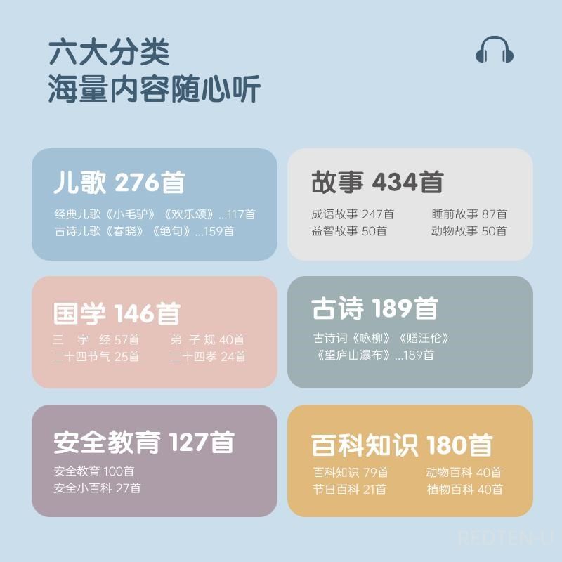宝宝儿童故事机可爱儿歌国学幼儿园遥控点播早教机古诗百科知识