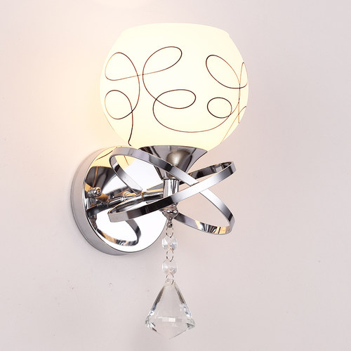 壁灯卧室床头灯现代简约led经典墙壁灯客厅创意铁艺楼梯过道墙灯