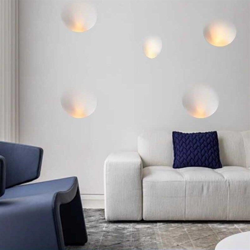 石膏灯网红呼吸灯壁灯嵌入式背景墙氛围灯侘寂风简约led预埋壁灯