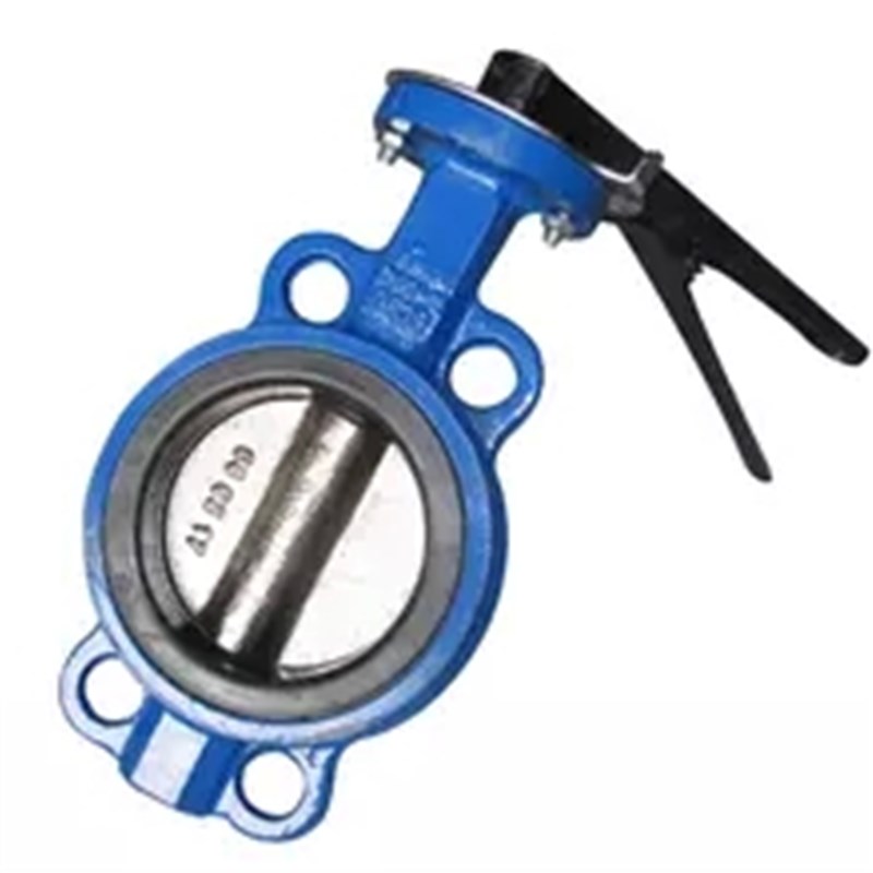 铸铁对夹式手动蝶阀/手柄蝶阀/D71X-16DN40 50 65 80 100 125 150