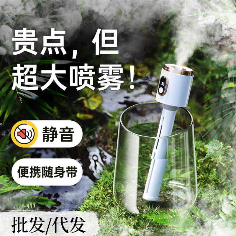 2025新款加湿器氧雾充电家用静音卧室便携车载车用香薰精油除甲醛