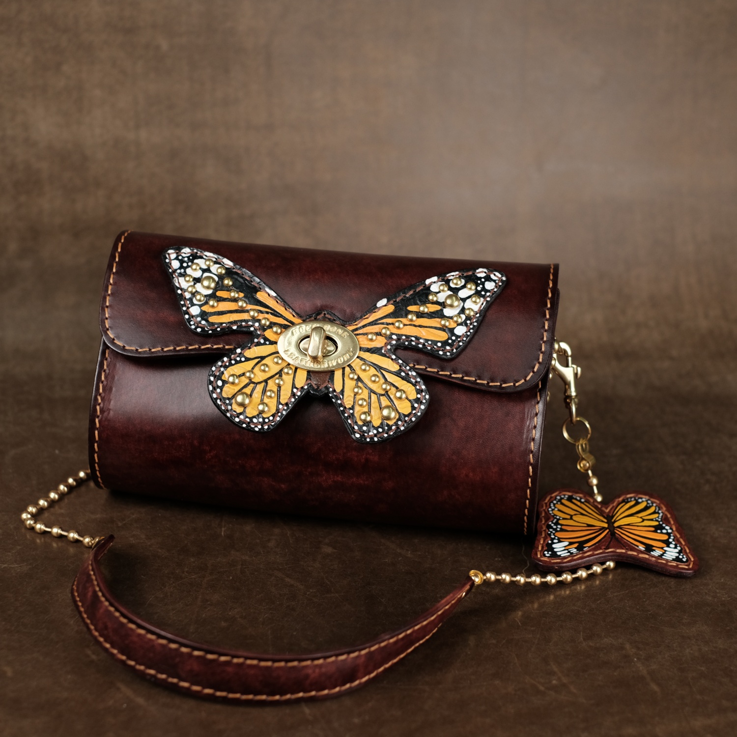 2025秋冬新款【蓝莓单肩】蝴蝶 浪漫腋下女包