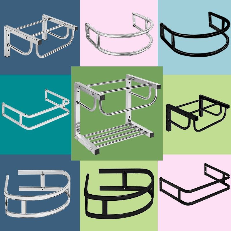 陶瓷洗手盆双层支架托架长方形三角形不锈钢挂墙式支撑架台盆架子