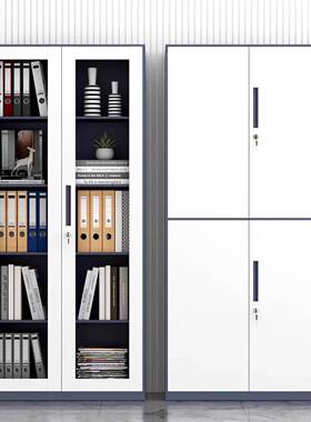 灰白套色办公案室件柜文JY-16铁柜资料柜凭证柜档柜书柜带锁储物