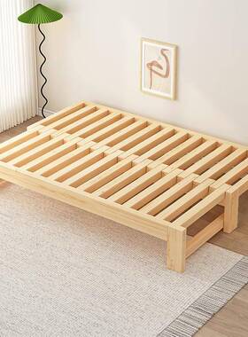 实木沙发床多功能折叠床发拉蹋蹋米床沙床一YIR体两床用伸抽缩床