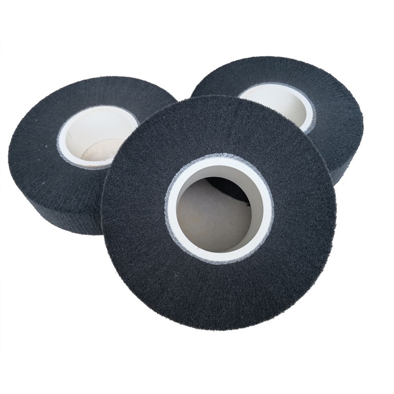 纤维轮UV底漆拉砂轮家具抛光轮不锈钢打磨夹砂拉丝轮百洁布飞翼轮