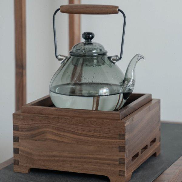 九间房方盒电陶炉黑胡桃木实木全自动小型茶室烧水煮茶炉,家居饰品,落地摆件,淘宝优惠券,粉丝福利购,淘宝优惠卷