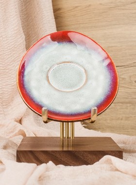 盘子展示架托陶瓷器底座工艺术品摆件碗杯盏碟子餐具陈列茶饼支架