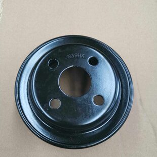 新昌新柴498 490发动机水泵 风扇皮带轮双槽 配件