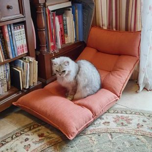 懒人沙发榻榻米单人床上靠背椅可折叠阳台休闲客厅卧室飘窗小沙发