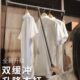 衣架伸缩挂衣衣柜杆衣橱下拉式 晾衣横杆升降伸降拉杆五金配件全套