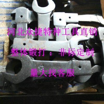 敲击开口扳手41/46/50/55/60/65/70直柄呆扳手重型敲击呆扳手出售