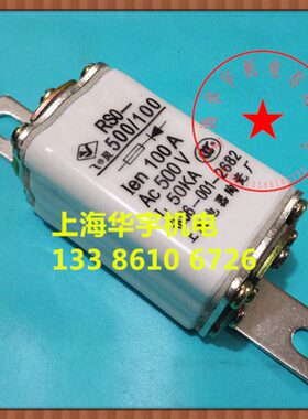 飞灵牌 方形有填料快速熔断器 RSO-100A 500V 熔断体 RS0-100A