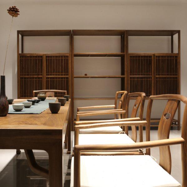 老榆木博古架茶桌置物架边柜茶桌架子置物架新中式茶桌博古架组合,住宅家具,多宝格/博古架,淘宝优惠券,粉丝福利购,淘宝优惠卷