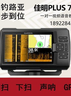 佳明探鱼器350ff650FF250ff进口中文声纳鱼探仪7cv探头筏钓船钓