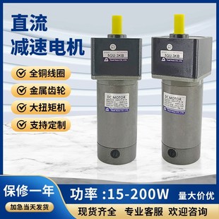 DM微型直流光轴电机 单相齿轮减速机马达现货 12V24V90V180V